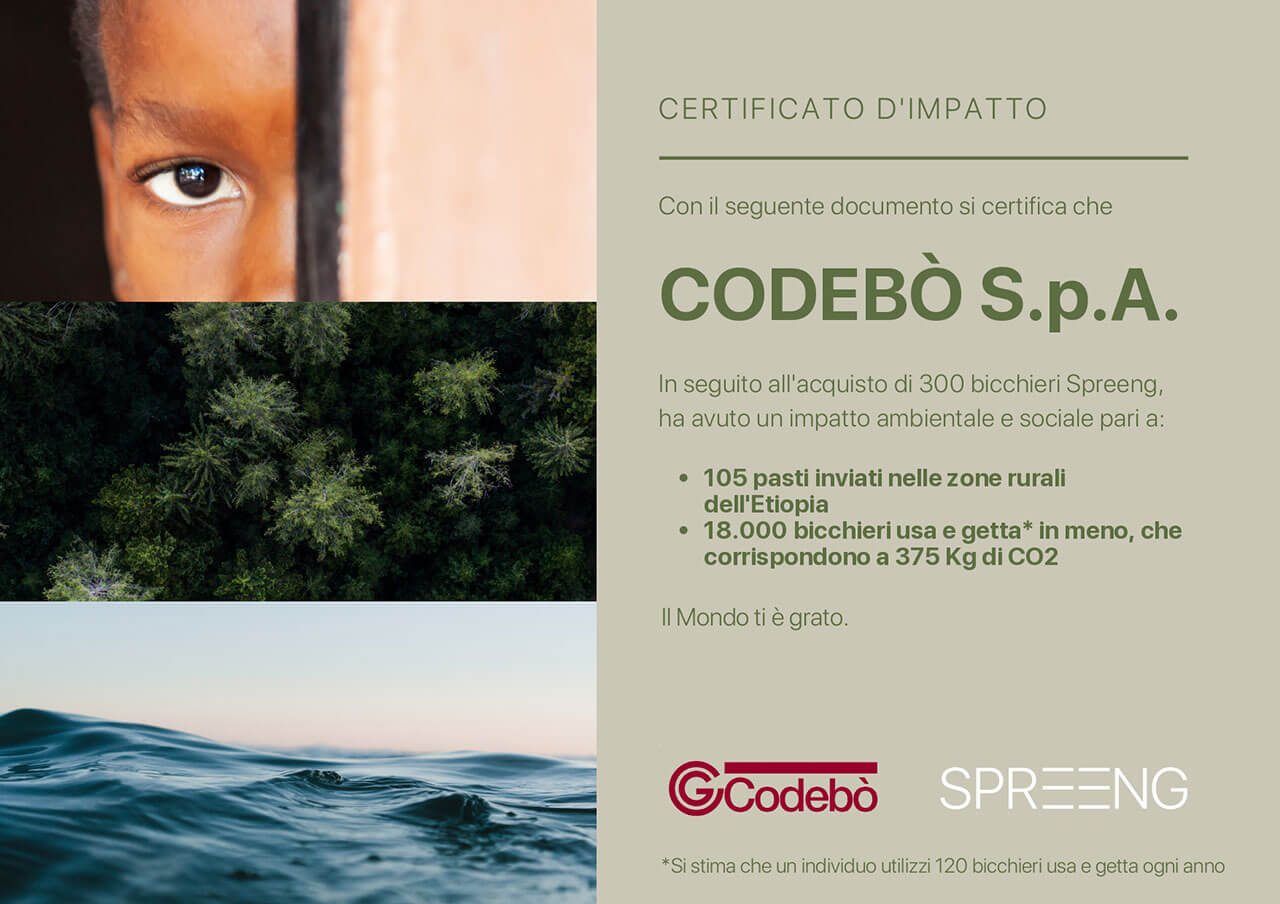 Certificato d’impatto ambientale e sociale Spreeng